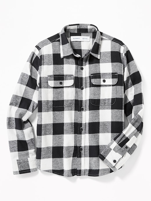 View large product image 1 of 3. Built-In Flex Flannel Pocket Shirt For Boys