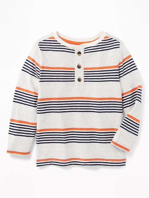 View large product image 1 of 1. Striped Henley for Toddler Boys