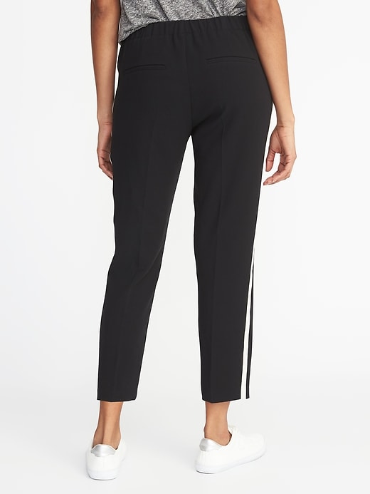 View large product image 2 of 3. Mid-Rise Pull-On Straight Pants for Women