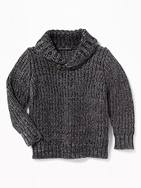 View large product image 4 of 4. Shawl-Collar Sweater for Toddler Boys