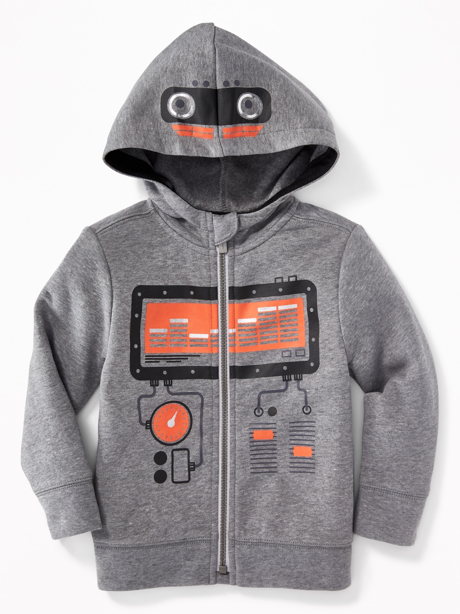 Robot-Graphic Zip Hoodie for Toddler Boys | Old Navy