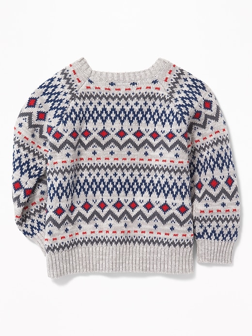 View large product image 2 of 4. Fair Isle Sweater for Toddler Boys