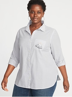 plus size work shirts uk