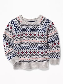 View large product image 4 of 4. Fair Isle Sweater for Toddler Boys