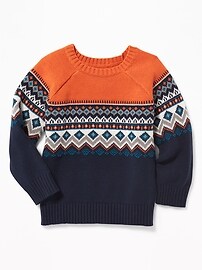 View large product image 4 of 4. Fair Isle Sweater for Toddler Boys