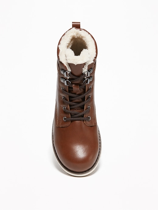 View large product image 2 of 3. Sherpa-Lined Hiking Boots for Boys