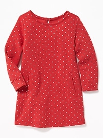 View large product image 3 of 3. Fleece Shift Dress for Toddler Girls