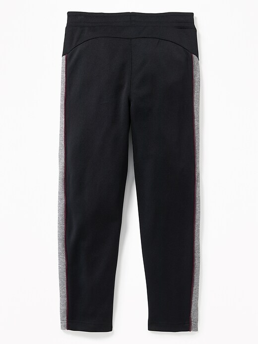 View large product image 2 of 3. Go-Dry Color-Block Velour-Trim Track Pants For Boys