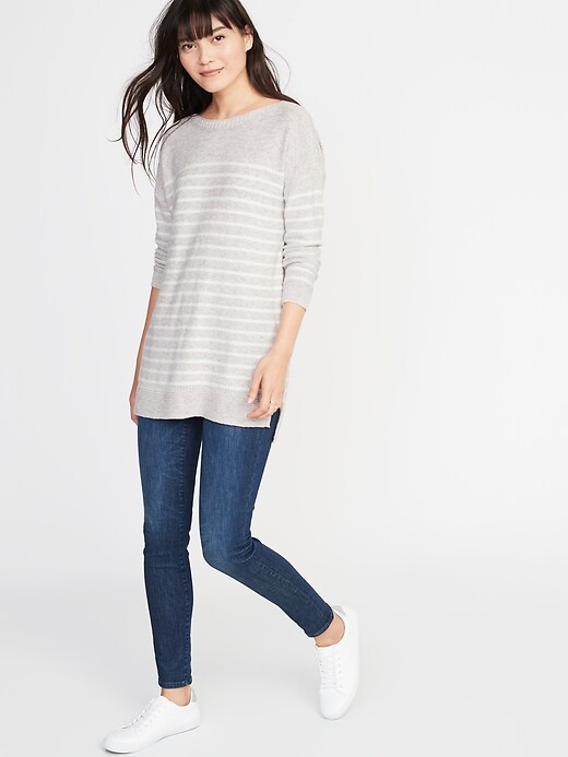 Image number 3 showing, Classic Boat-Neck Sweater for Women