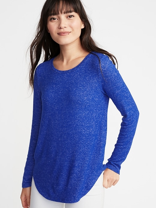 Relaxed Plush-Knit Tee for Women | Old Navy