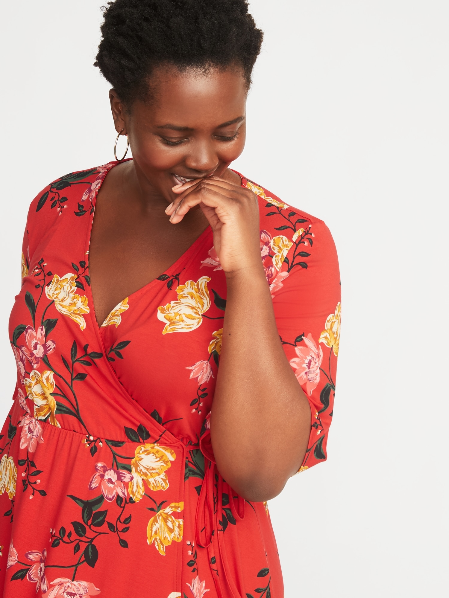 Old navy red outlet wrap dress