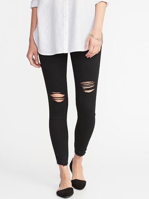 old navy distressed jeggings