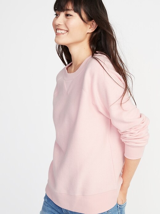 View large product image 1 of 1. Cozy Reverse-Knit Sweatshirt for Women