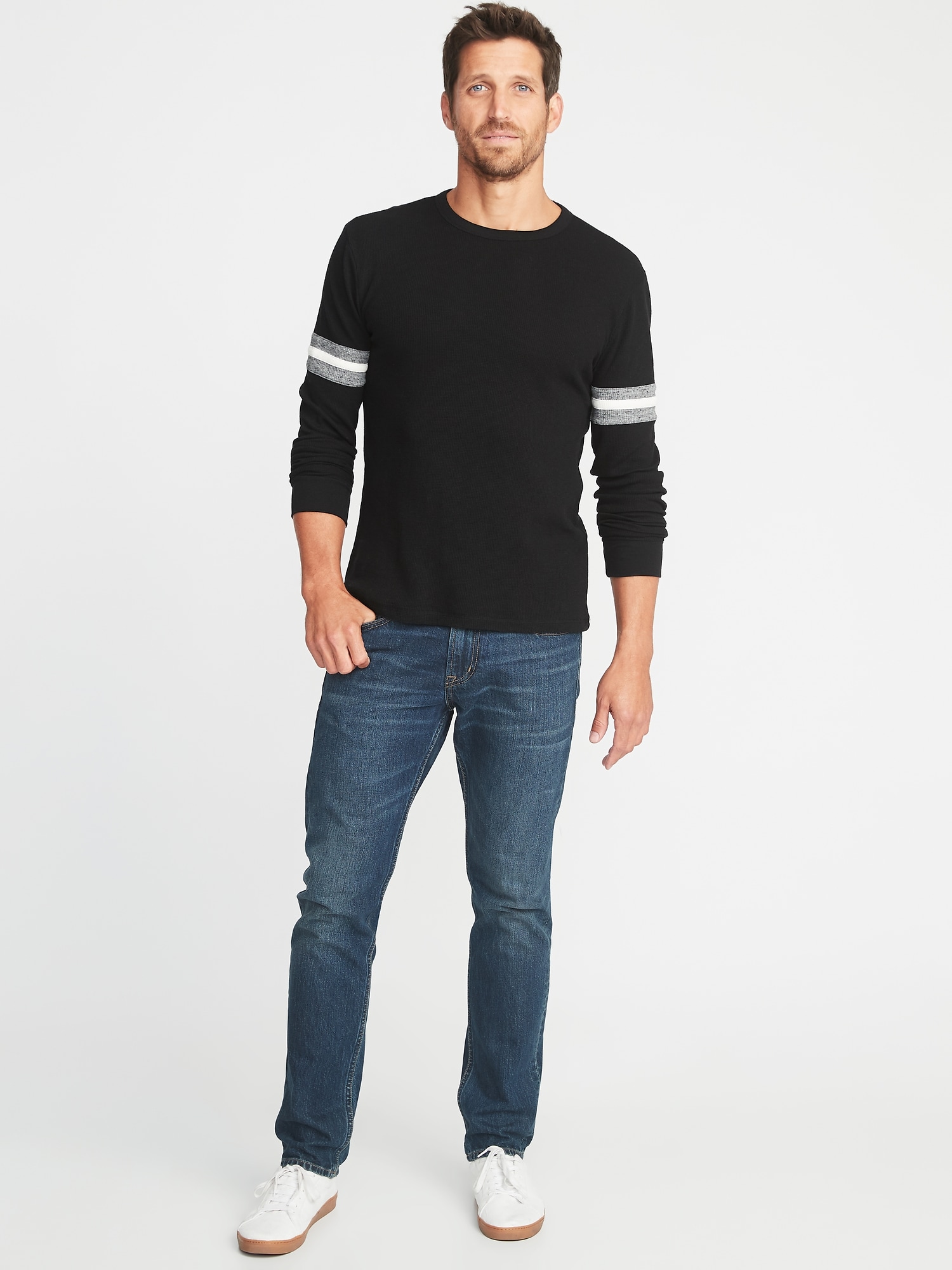 Soft-Washed Thermal Crew-Neck Tee | Old Navy