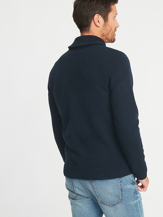Image number 2 showing, Shawl-Collar Chest-Stripe Sweater