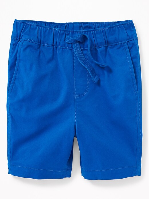 View large product image 1 of 2. Pull-On Twill Shorts for Toddler Boys