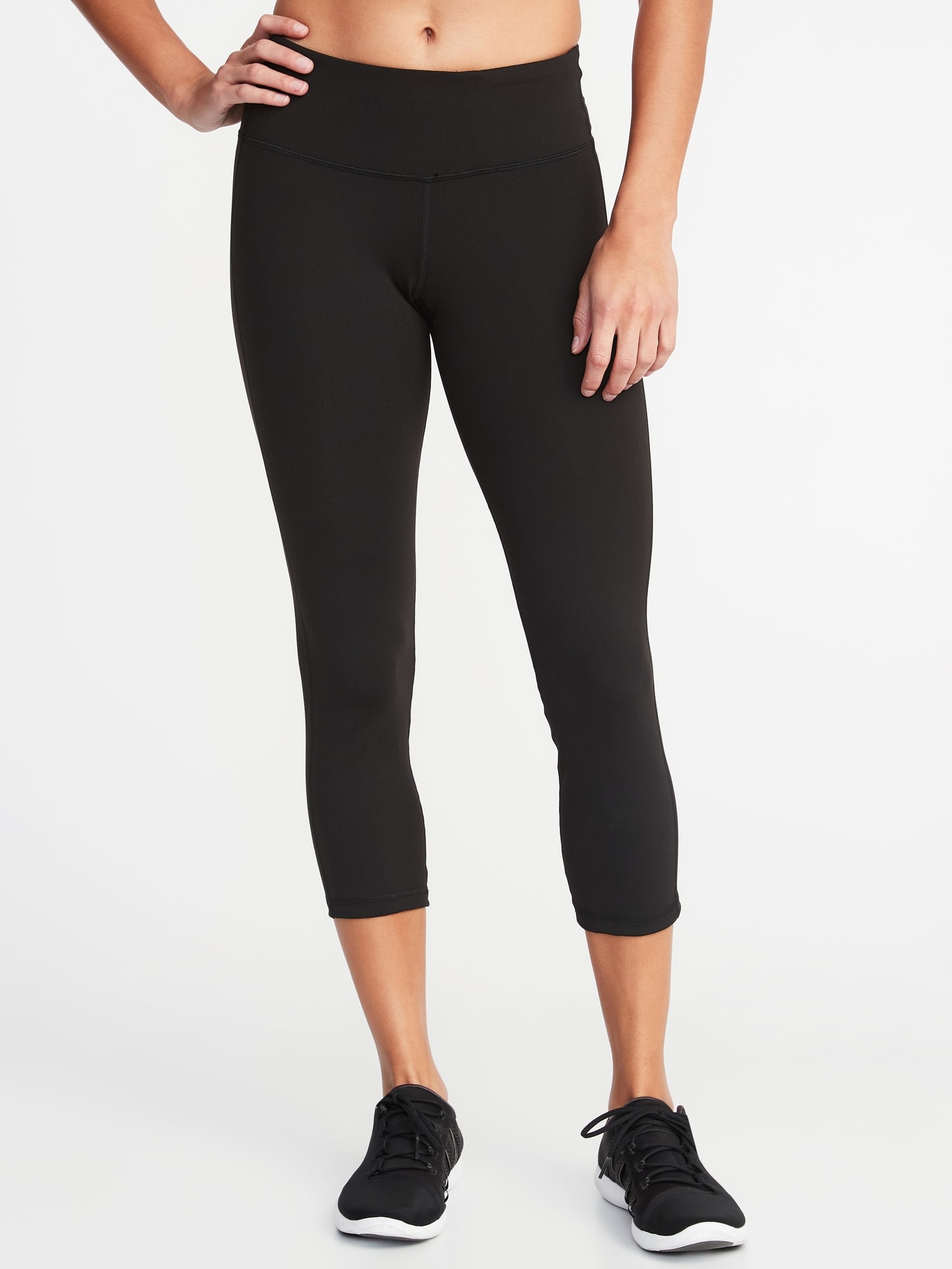 Mid-Rise Elevate Compression Crops for Women | Old Navy