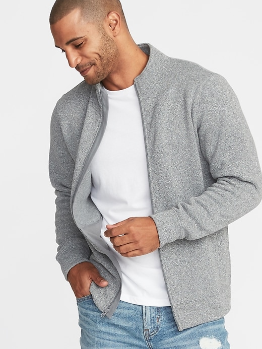 Image number 4 showing, Mock-Neck Full-Zip Sweater-Knit Jacket