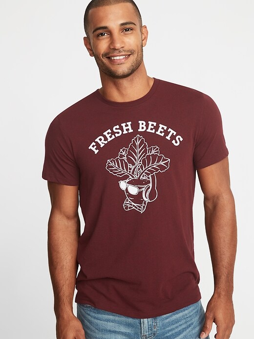 Image number 1 showing, "Fresh Beets" Soft-Washed Graphic Tee