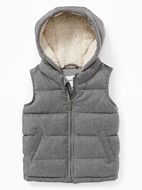 View large product image 4 of 4. Hooded Frost-Free Vest for Toddler Boys
