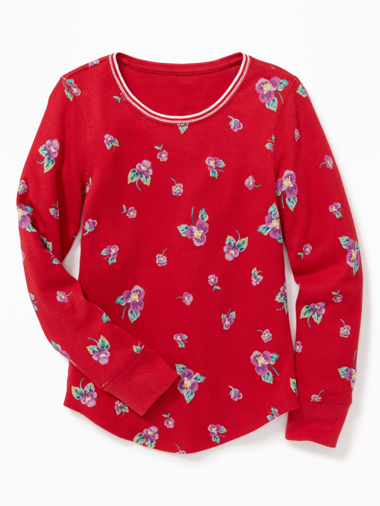 Long & Lean Thermal Tee for Girls | Old Navy
