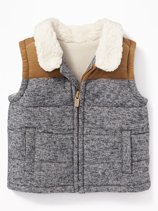 View large product image 1 of 2. Color-Block Zip Vest for Baby