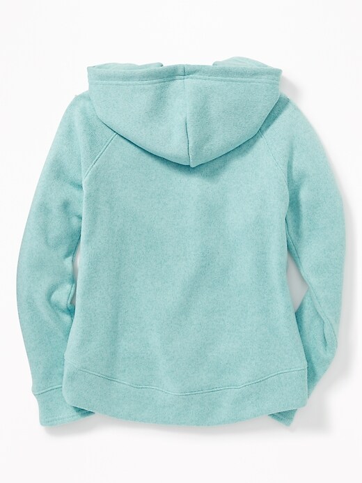 View large product image 2 of 3. Go-Warm Relaxed Sweater-Knit Hoodie for Girls