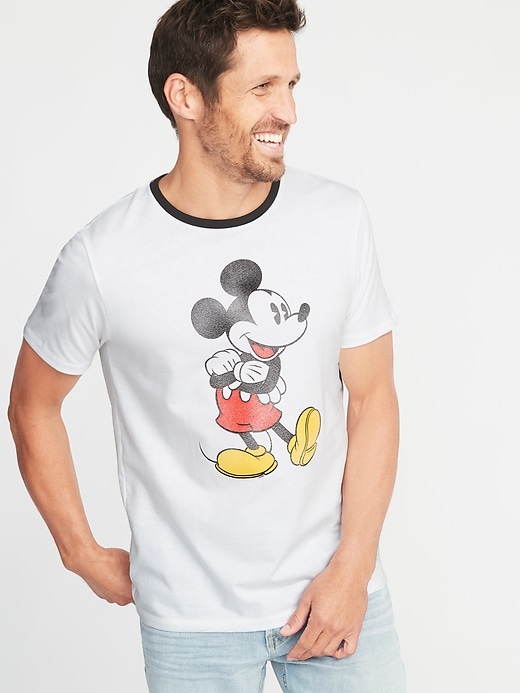 View large product image 1 of 1. Disney&#169 Mickey Mouse Ringer Tee