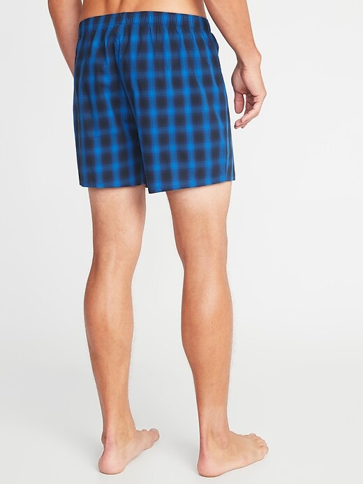 View large product image 2 of 2. Plaid Soft-Washed Boxers