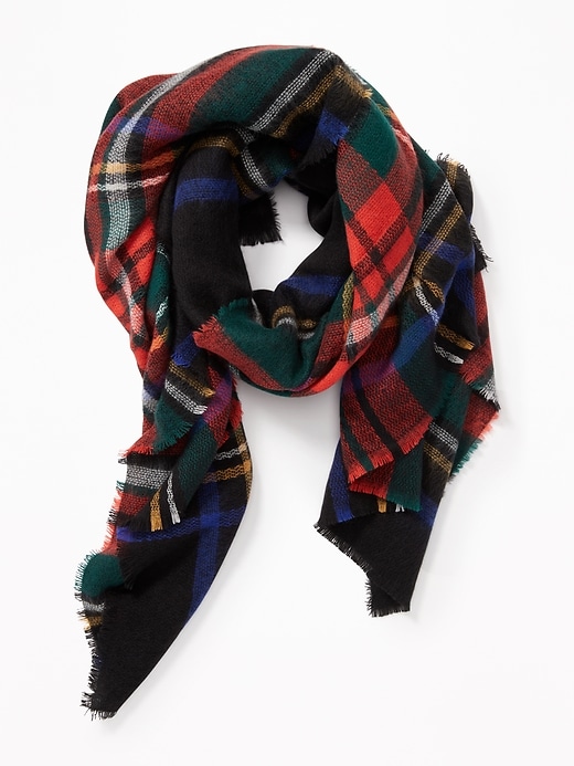 View large product image 2 of 2. Flannel Blanket Scarf for Women