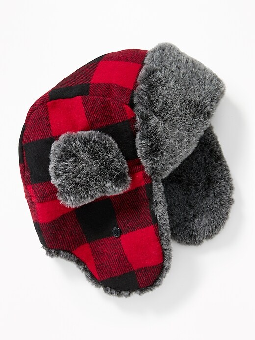 View large product image 1 of 1. Flannel Trapper Hat For Boys