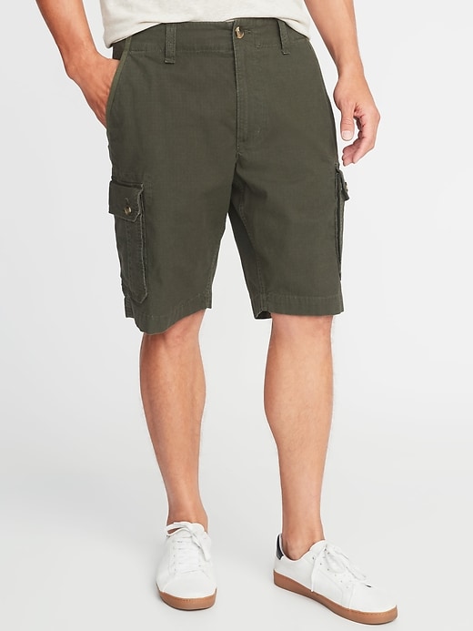 View large product image 1 of 2. Broken-In Built-In Flex Ripstop Cargo Shorts - 10-inch inseam