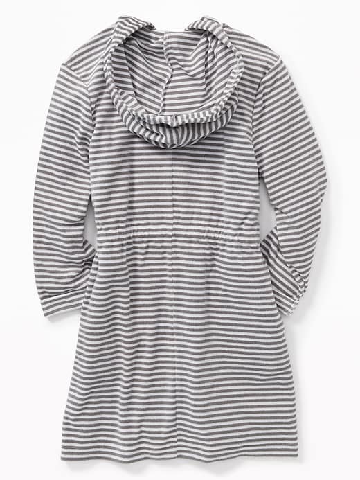 View large product image 2 of 3. Hooded Loop-Terry Swim Cover-Up for Girls