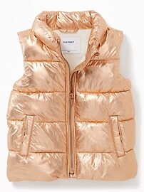 View large product image 4 of 4. Frost-Free Metallic Vest for Toddler Girls