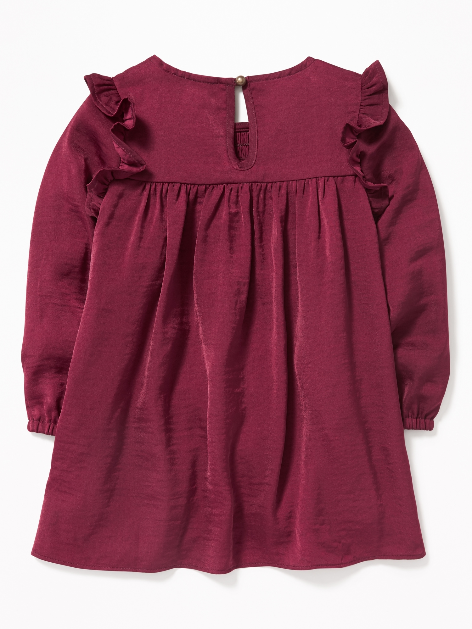 Satin Ruffle-Trim Babydoll Dress for Toddler Girls | Old Navy