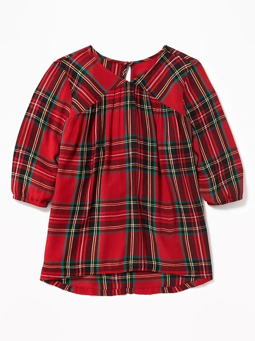 View large product image 1 of 1. Printed Crepe 3/4-Sleeve Blouse for Girls