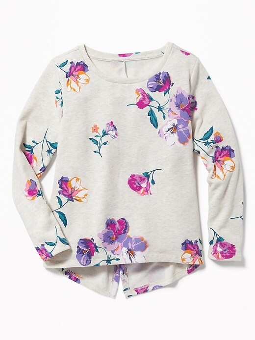 View large product image 1 of 1. Graphic Vented-Back Sweatshirt for Girls