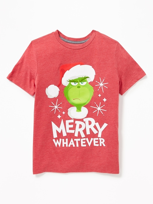 View large product image 1 of 2. Dr. Seuss' The Grinch&#153 "Merry Whatever" Tee for Boys