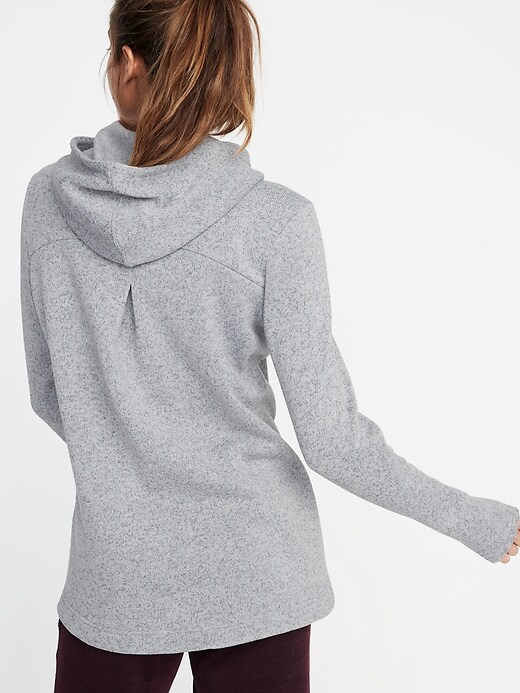 Image number 2 showing, Sweater-Fleece Pullover Hoodie for Women