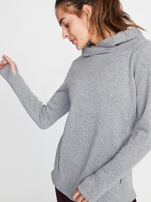 Image number 4 showing, Sweater-Fleece Pullover Hoodie for Women