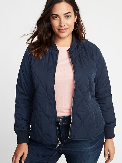 Image number 1 showing, Lightweight Quilted Plus-Size Jacket