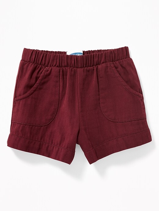 View large product image 1 of 1. Pull-On Utility Shorts for Toddler Girls