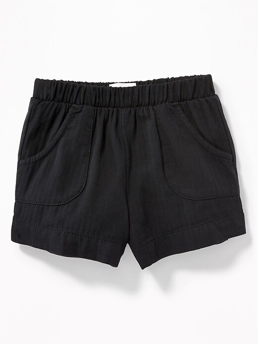 View large product image 1 of 2. Pull-On Utility Shorts for Toddler Girls
