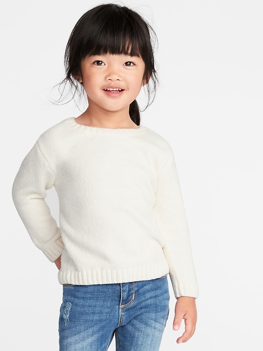View large product image 1 of 1. Chenille Sweater for Toddler Girls