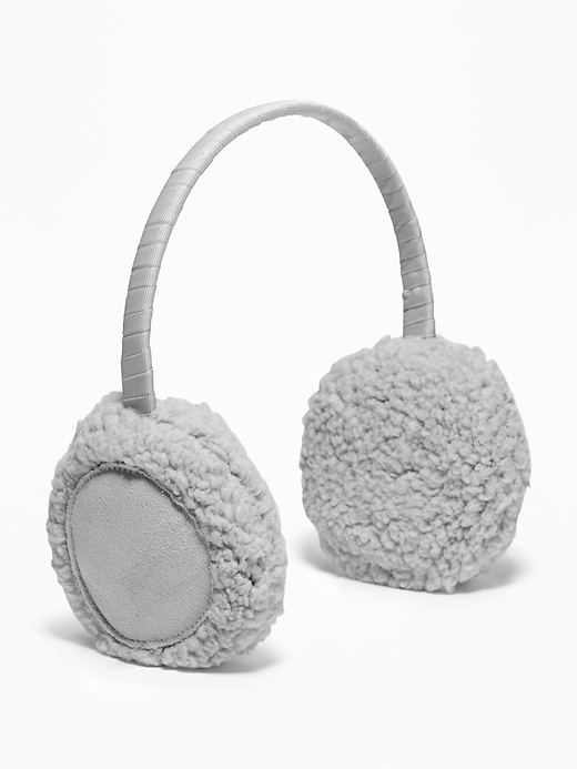 View large product image 2 of 2. Plush Sherpa Ear Muffs for Women