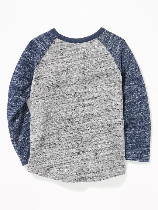 View large product image 2 of 2. Color-Blocked Sweater-Knit Henley for Toddler Boys