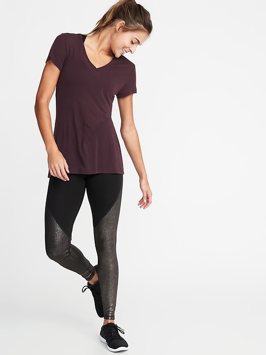 Image number 3 showing, V-Neck Performance Tee for Women