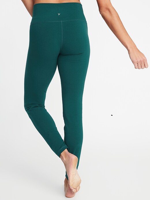 View large product image 2 of 2. High-Rise Jersey Performance Leggings for Women