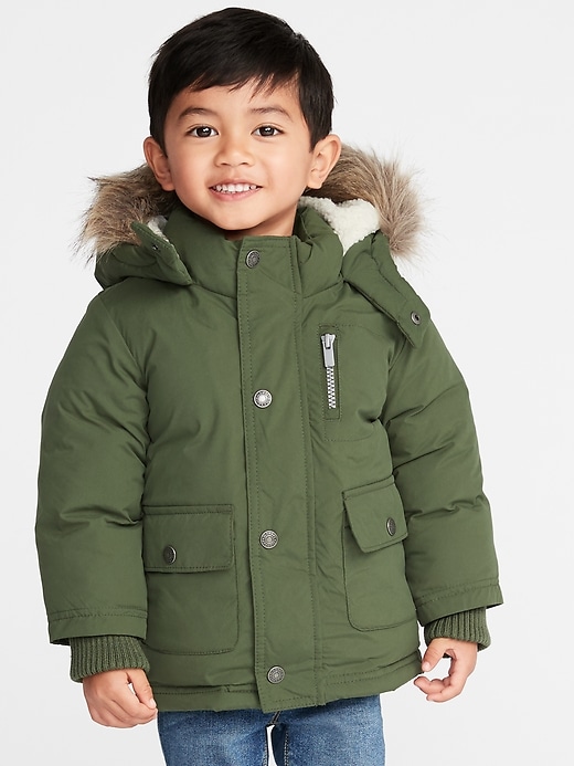 Water-Resistant Hooded Snow Jacket for Toddler Boys | Old Navy