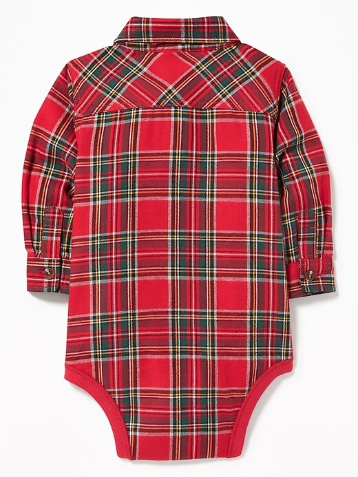 View large product image 2 of 2. Plaid Bodysuit for Baby